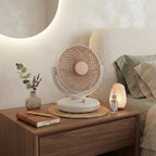 Aurelia Ultra-Quiet Spiral Fan with Metallic Accents