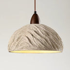 Ōki Dome Pendant, Sculptural Japandi Dome Pendant, Organic Light for Modern Spaces