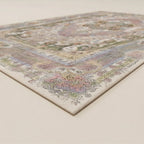Elora Vintage Botanical Pink Floral Persian Style Rug