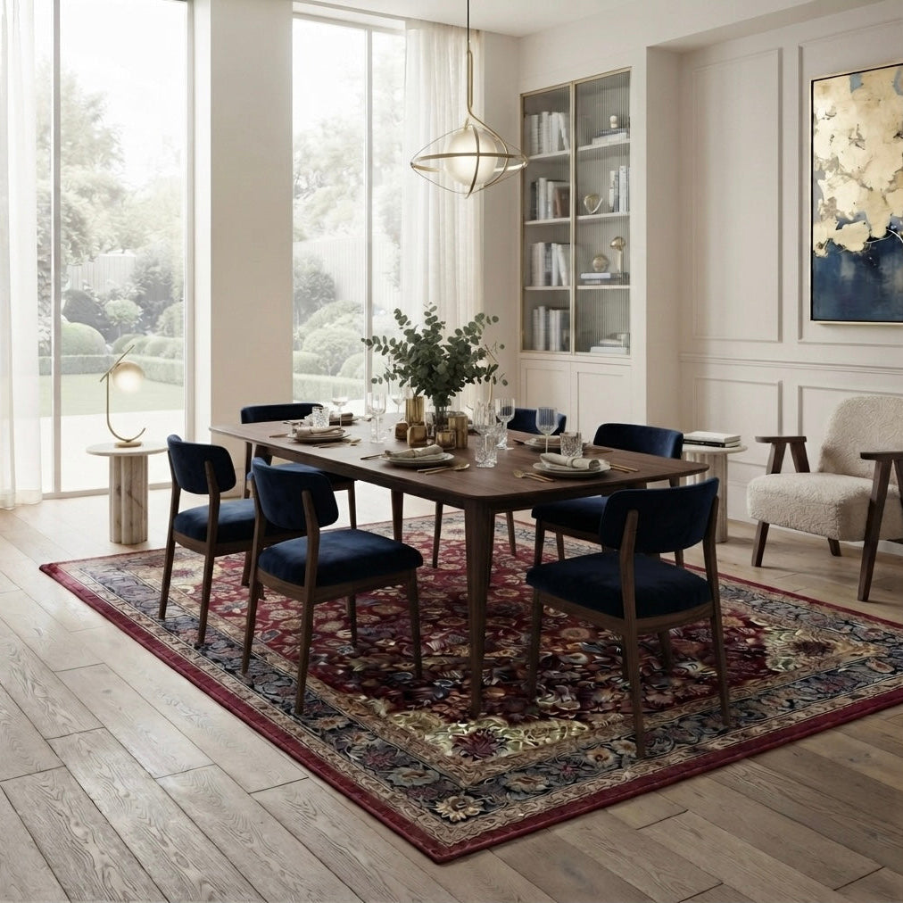 Kai Art Printed Bohemian Vintage Persian Floor Rug