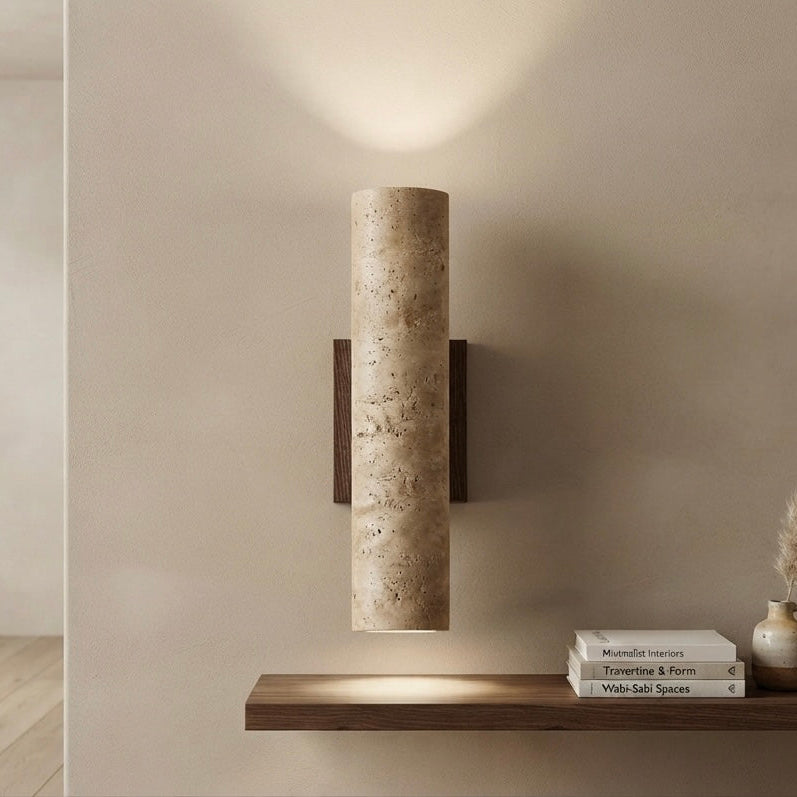 Veda Dome, Dome, Travertine, Japandi, Minimalist, Ceiling Light
