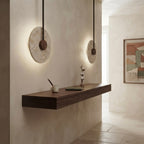 Haruki, Modern, Stone, Sconce, Zen, Luxury