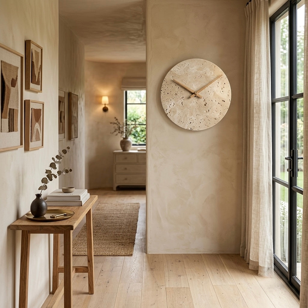 Izumi, Architectural, Travertine, Wall Lighting, Contemporary, Earthy