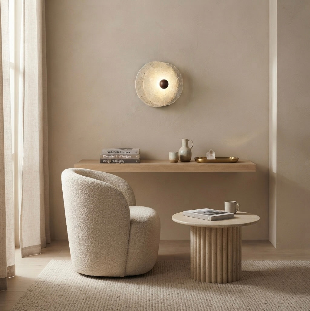 Obina, Modern, Stone, Sconce, Zen, Luxury