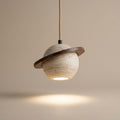 Seijaku Wave, Ambient, Minimalist, Pendant, Travertine, Boutique