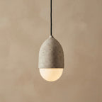 Datsuzoku Glass, Japandi, Travertine, Pendant Light, Minimalist, Organic