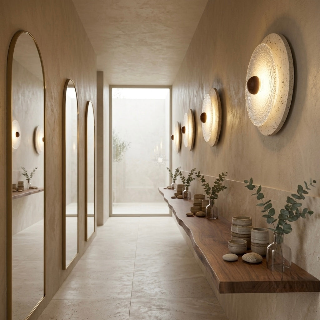 Obina, Modern, Stone, Sconce, Zen, Luxury
