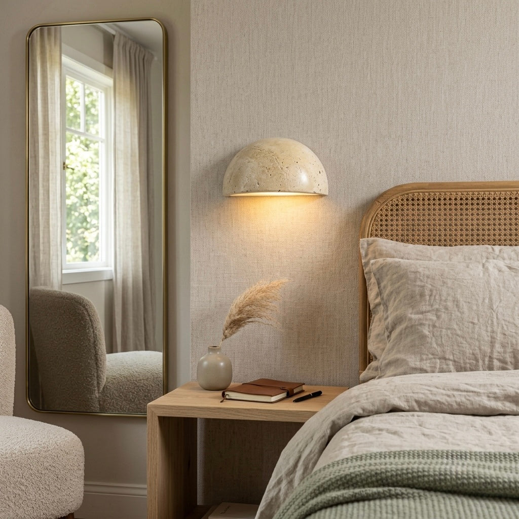 Kairi, Modern, Stone, Sconce, Zen, Luxury
