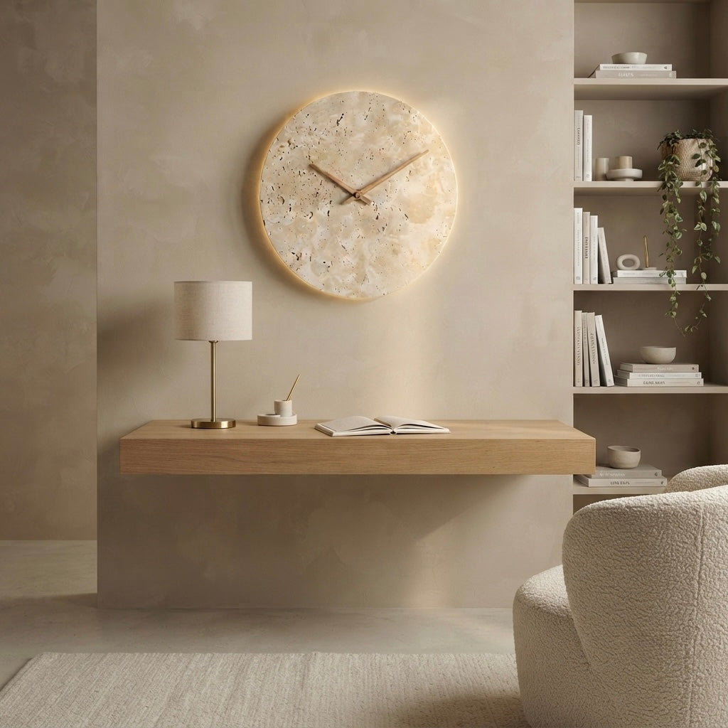 Izumi, Architectural, Travertine, Wall Lighting, Contemporary, Earthy