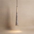 Kage, Japandi, Travertine, Pendant Light, Minimalist, Organic