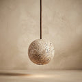 Saki, Architectural, Travertine, Pendant, Contemporary, Earthy