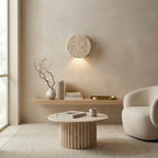 Kasumiso, Ambient, Minimalist, Wall Light, Travertine, Boutique