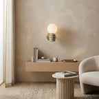 Misora, Architectural, Travertine, Wall Lighting, Contemporary, Earthy