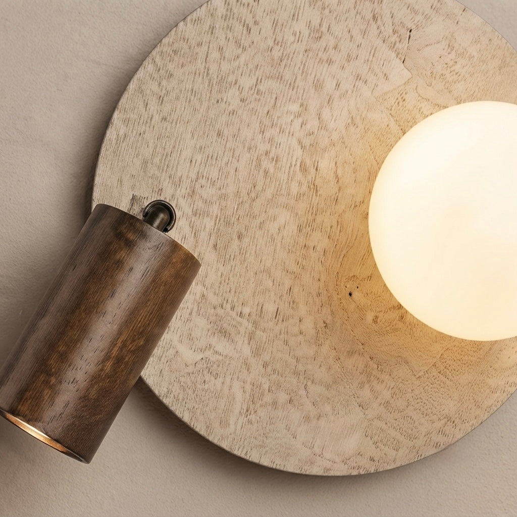 Hiro, Sculptural, Japandi, Sconce, Natural, Stone