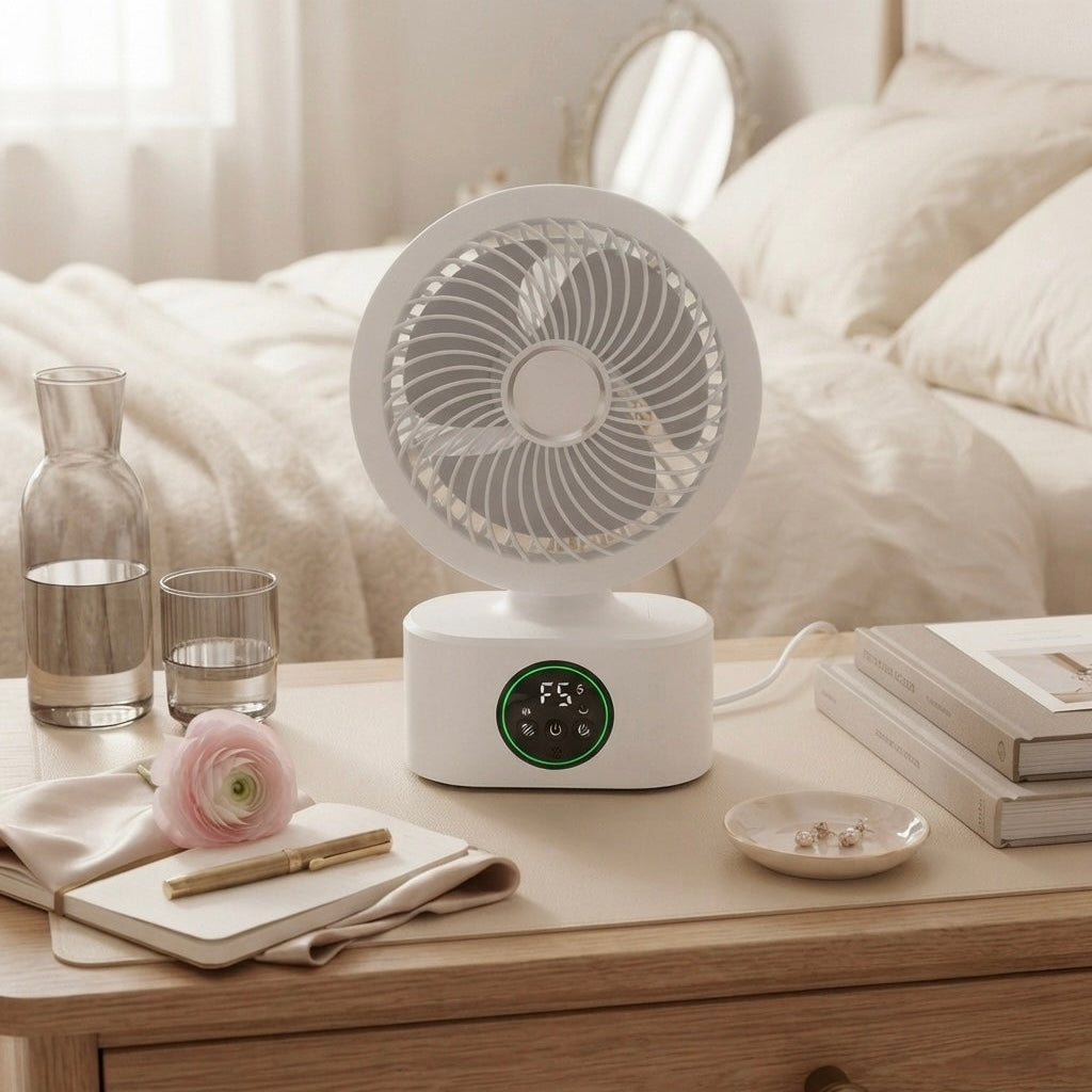 Solaris Voice-Activated Smart Desktop Air Circulation Fan