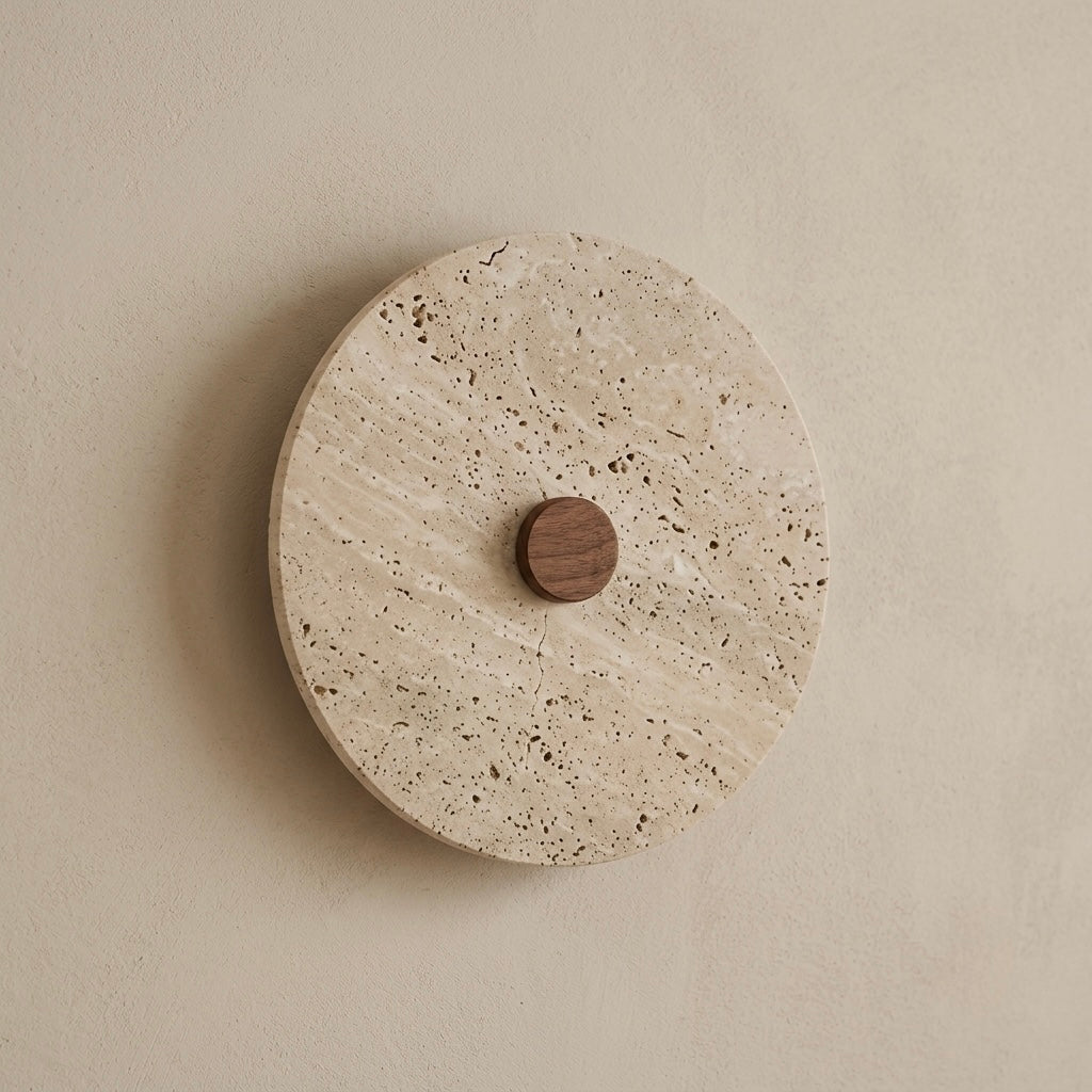 Torobi, Ambient, Minimalist, Wall Light, Travertine, Boutique