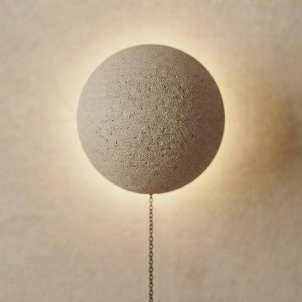 Wabito, Sculptural, Japandi, Sconce, Natural, Stone