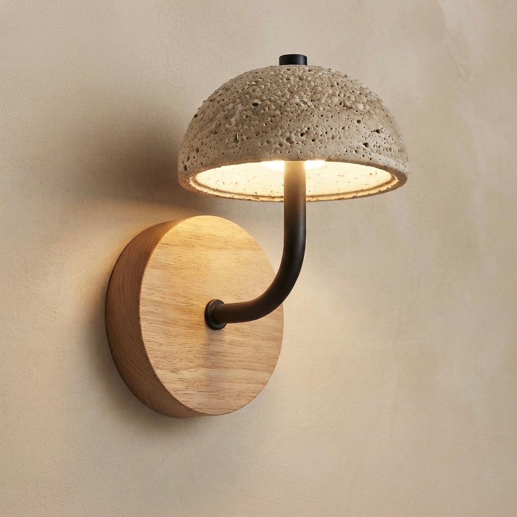 Miso Beam, Linear, Minimalist, Travertine, Accent, Japandi