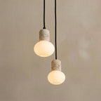 Yuki Cup, Small, Elegant, Travertine, Modern, Pendant Light