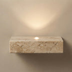 Solstice Globe, Globe, Travertine, Contemporary, Elegant, Wall Lighting