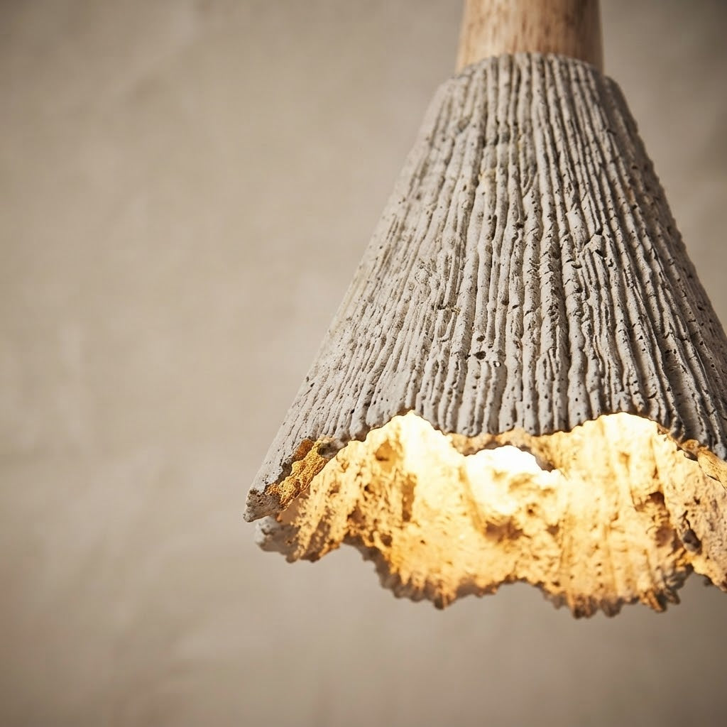 Kasumi Drop, Modern, Stone, Hanging Light, Zen, Luxury