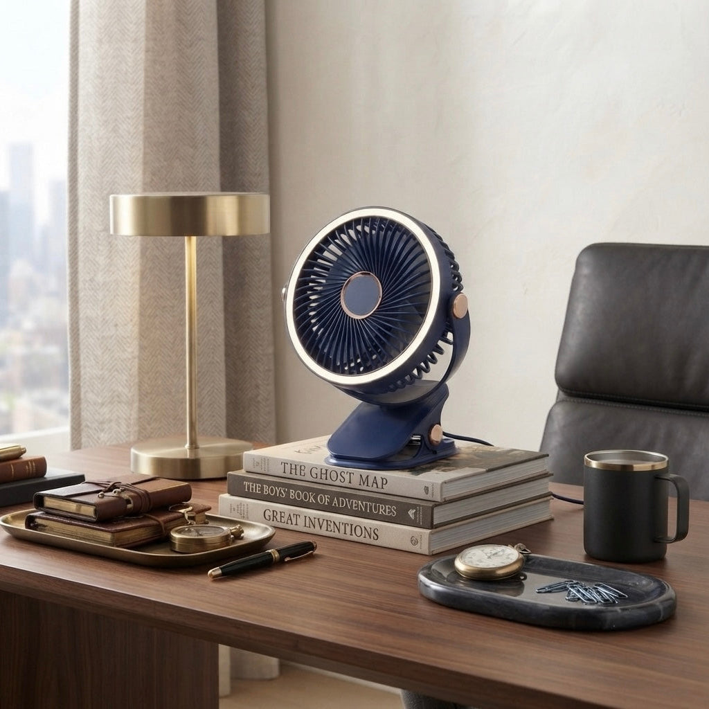 Drift Versatile Multi-Angle Fan with Ambient Ring Light