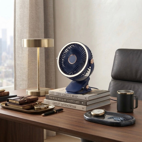 Drift Versatile Multi-Angle Fan with Ambient Ring Light