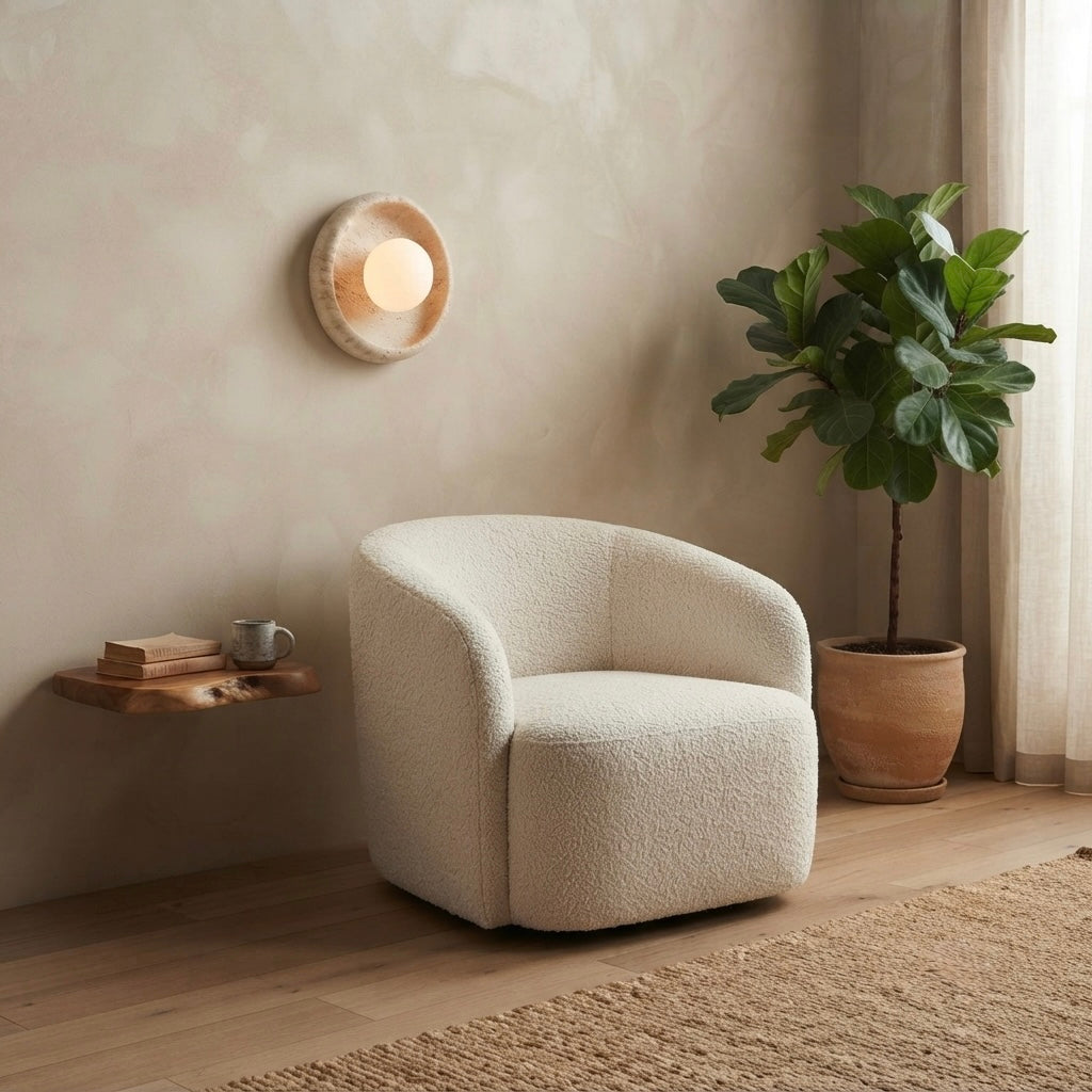 Rei, Modern, Stone, Sconce, Zen, Luxury
