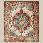 Astrid Distressed Red Boho Vintage Persian Area Rug