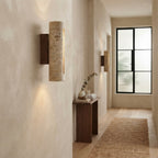 Hinokiya, Japandi, Travertine, Wall Light, Minimalist, Organic