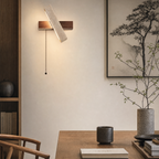 Aura Disc, Minimalist, Japandi, Travertine, Wall Sconce, LED