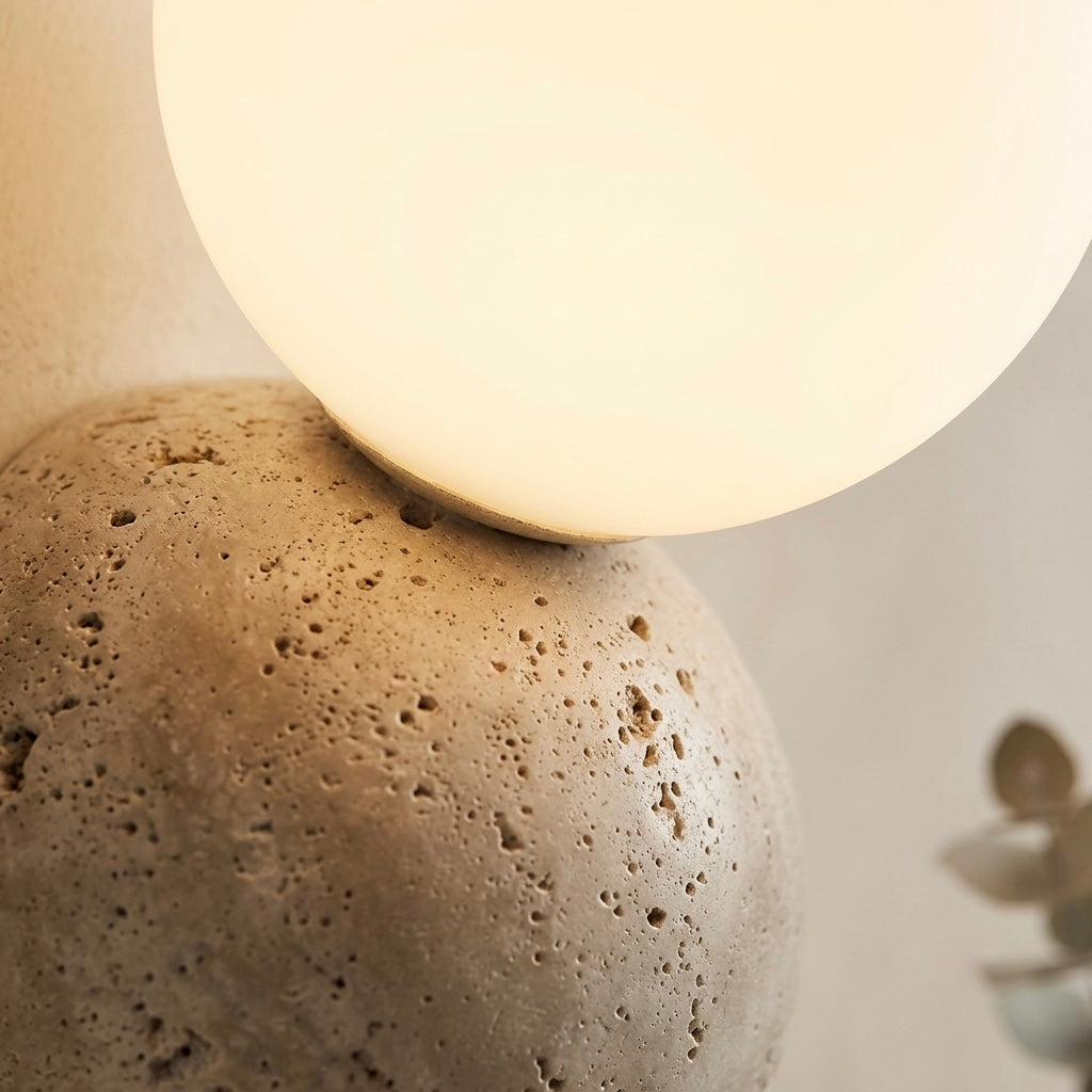 Mine, Architectural, Travertine, Wall Lighting, Contemporary, Earthy