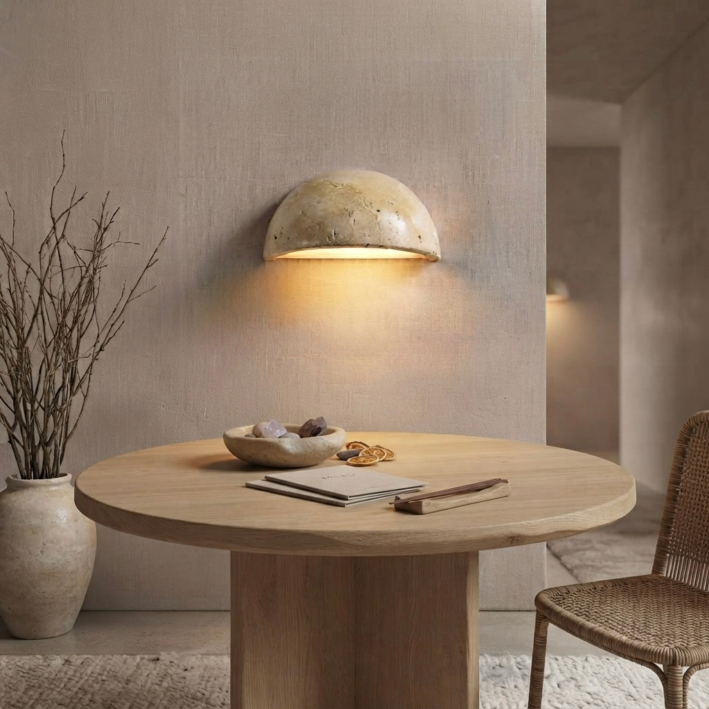 Kairi, Modern, Stone, Sconce, Zen, Luxury