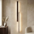 Obi Sconce, Tall, Architectural, Travertine, Slim, Contemporary