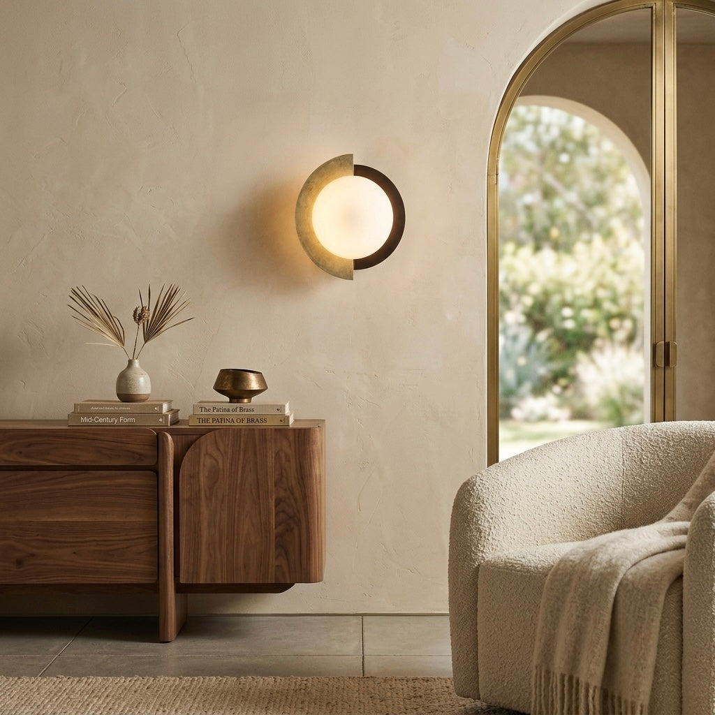 Shin, Architectural, Travertine, Wall Lighting, Contemporary, Earthy