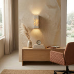 Shiori, Sculptural, Japandi, Sconce, Natural, Stone