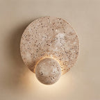 Renzu, Ambient, Minimalist, Wall Light, Travertine, Boutique
