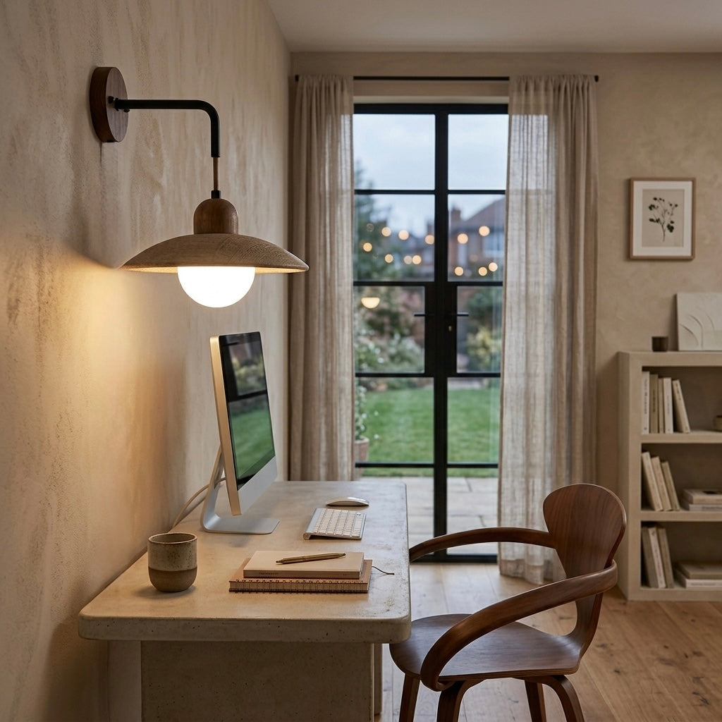 Asuka, Japandi, Travertine, Wall Light, Minimalist, Organic
