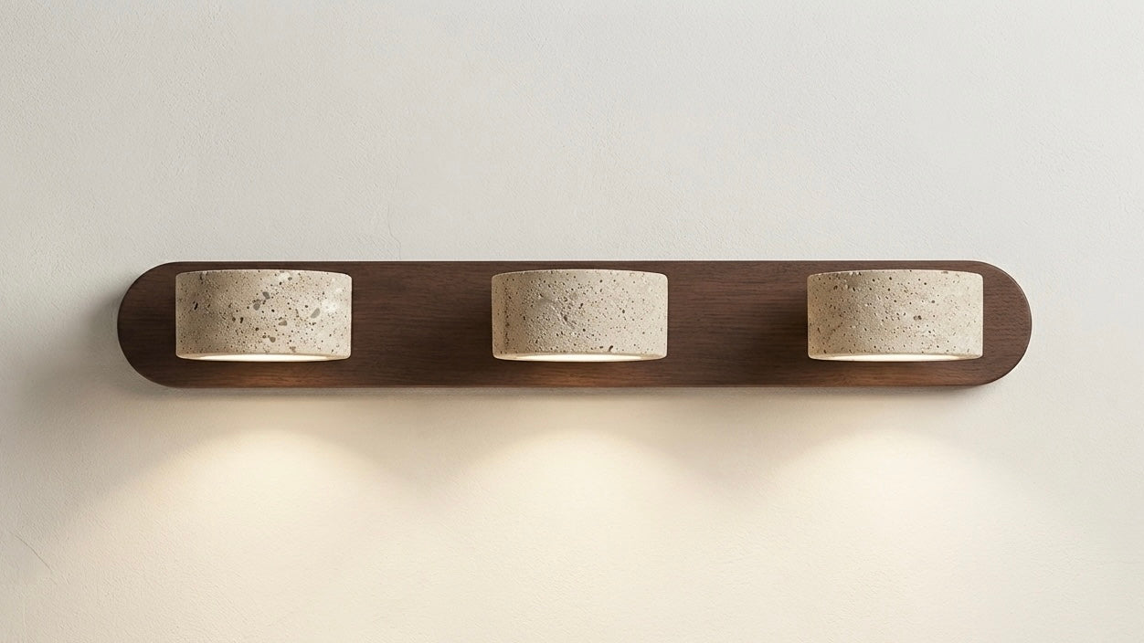 Zenith Bar, Linear, Travertine, Wall Light, Modern, Architectural
