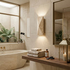 Kan, Japandi, Travertine, Wall Light, Minimalist, Organic