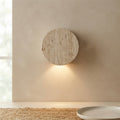 Kasumiso, Ambient, Minimalist, Wall Light, Travertine, Boutique
