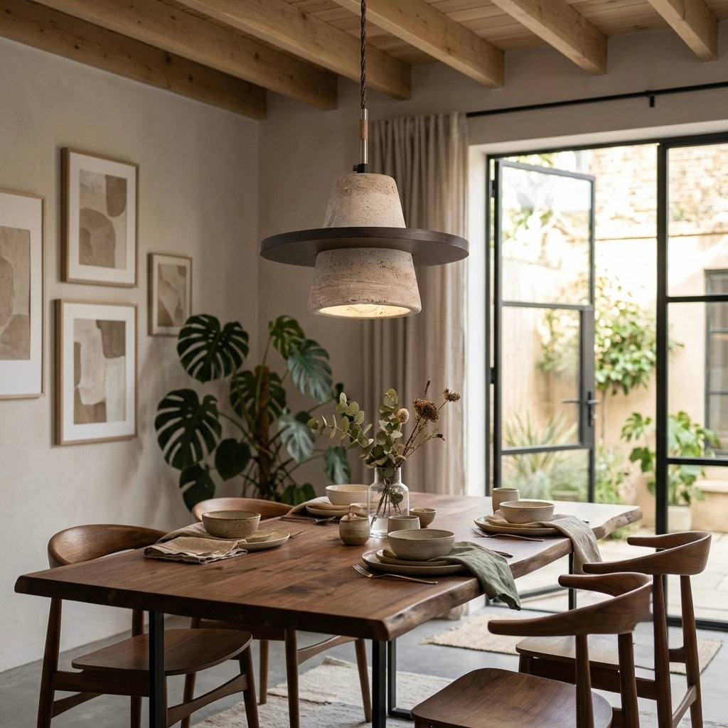 Kanso Orb, Sculptural, Japandi, Lighting, Natural, Stone