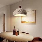 Ōki Dome Pendant, Sculptural Japandi Dome Pendant, Organic Light for Modern Spaces