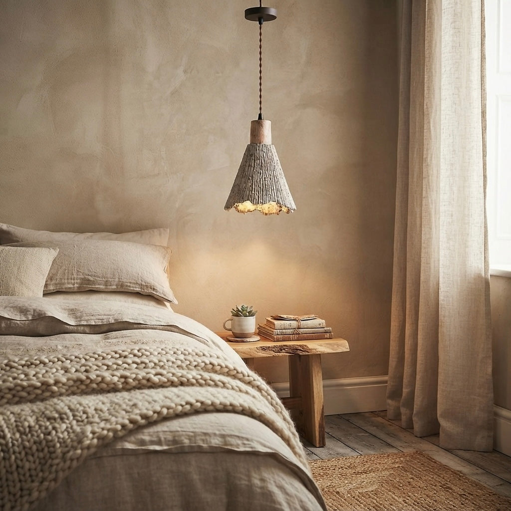 Kasumi Drop, Modern, Stone, Hanging Light, Zen, Luxury