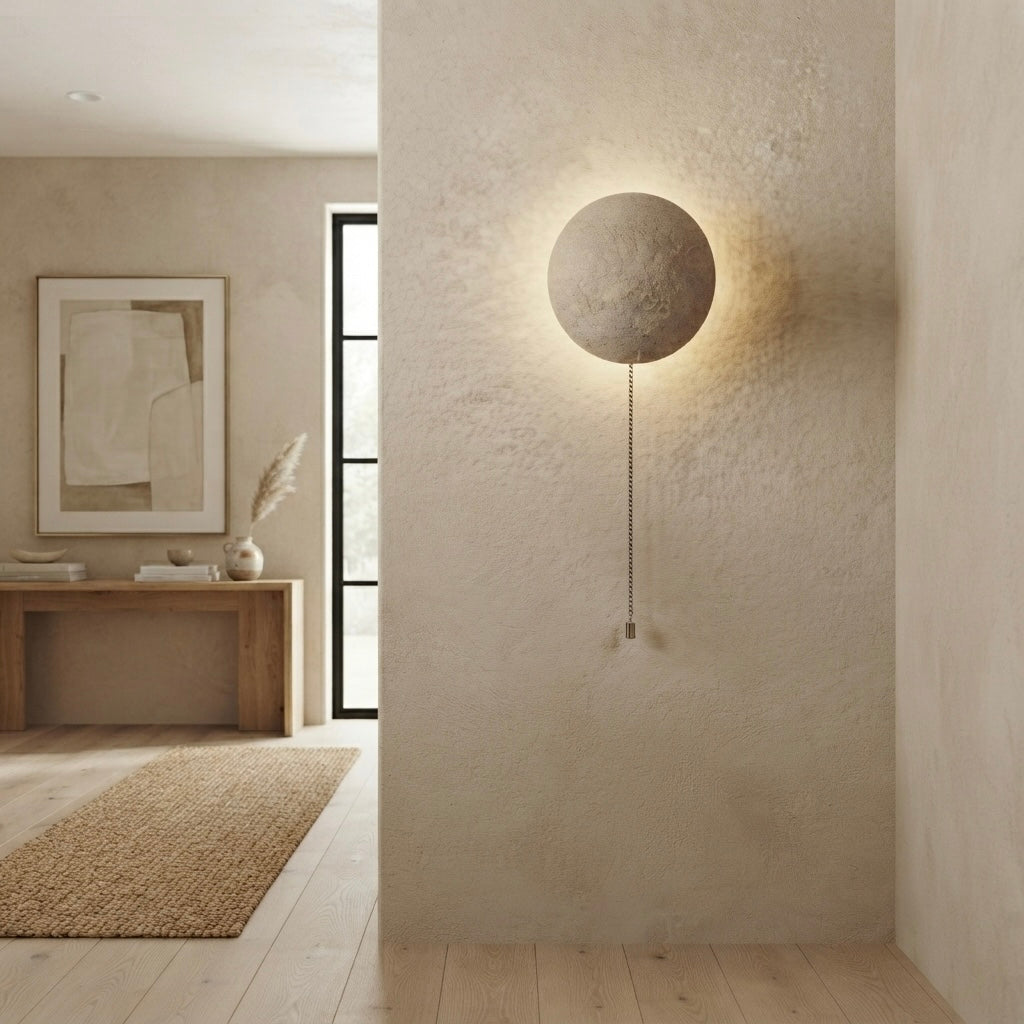 Wabito, Sculptural, Japandi, Sconce, Natural, Stone