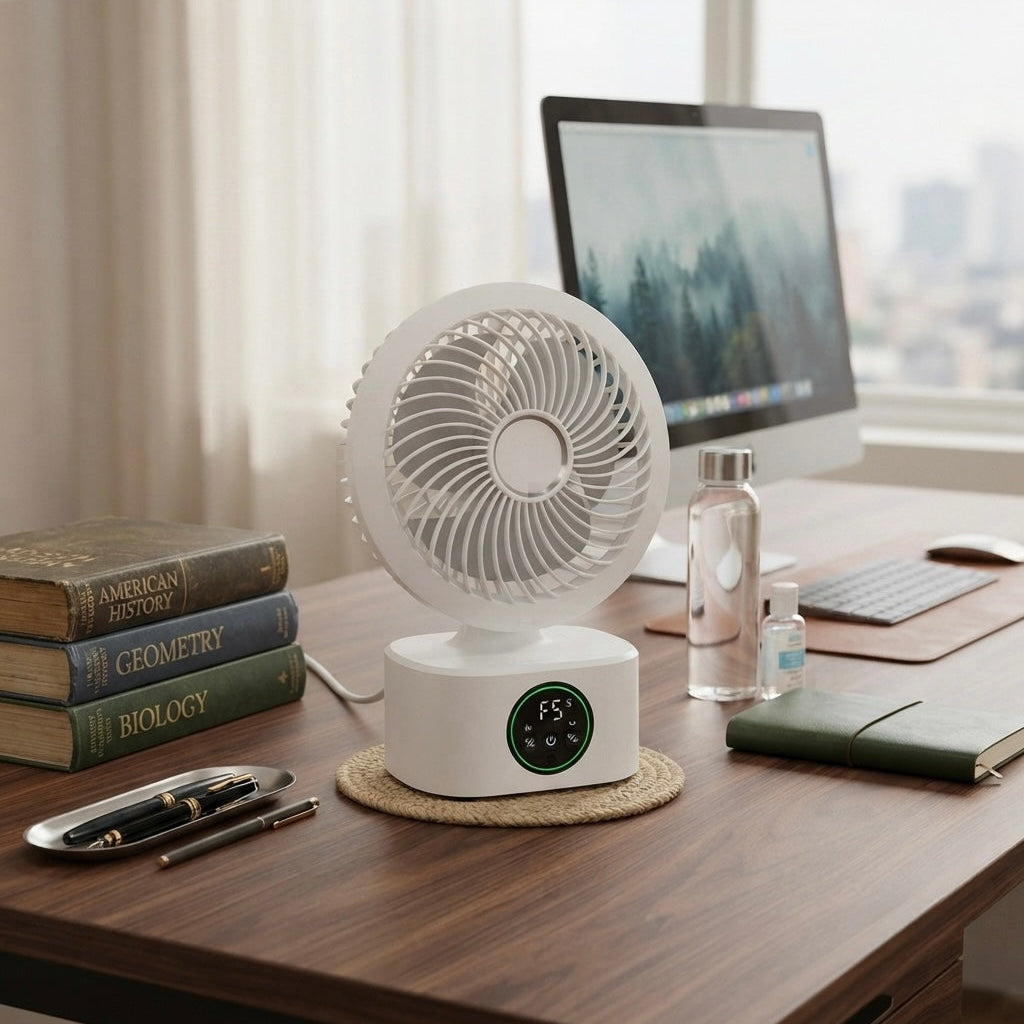 Solaris Voice-Activated Smart Desktop Air Circulation Fan