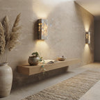 Shiori, Sculptural, Japandi, Sconce, Natural, Stone