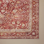 Kiran Deep Garnet Retro Persian Area Rug