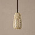 Kintsugi Cylinder, Architectural, Travertine, Pendant, Contemporary, Earthy