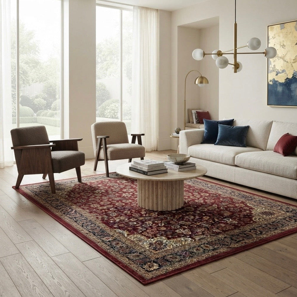 Kai Art Printed Bohemian Vintage Persian Floor Rug